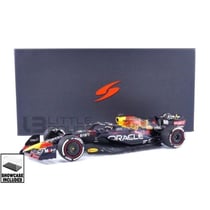 Voiture miniature de collection - SPARK - RED BULL RB18 - Échelle 1/18 - Vainqueur Miami GP 2022 - Bleu/Rouge/Jaune