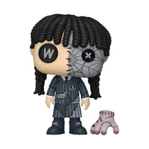 Mercredi - Figurine POP! Mercredi Patchwork avec la Chose 9 cm - Funko