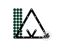 Triangle de positionnement multi-combinaisons pour billes de 57mm - Lot de 6pcs