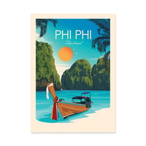 Affiche 30x40 cm - Phi Phi Thailand - Studio Inception