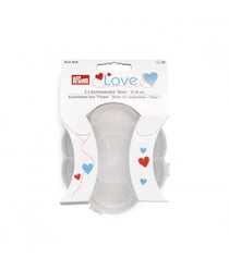 Lot 2 boîtes de rangement Fleur Love - Prym Transparent