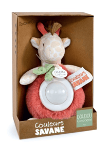 Peluche doudou veilleuse girafe