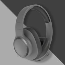 Casque Audio Bluetooth Sans Fil Réduction De Bruit 49h Autonomie Couleur Abricot Gris YONIS