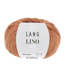 Pelote de lin à tricoter Lino - Lang Yarns 75 Orange