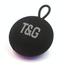 Mini Enceinte Bluetooth Portable Étanche Avec Lumières RGB Et Son Dynamique Noir YONIS
