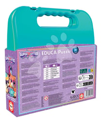 Malette puzzles progressifs 12+16+20+25 pièces - SuperKitties - EDUCA
