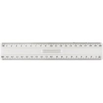 Règle - Double décimètre - 20cm - Plastique - Transparent - Idéal pour la trousse