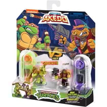 Figurines Tortues Ninja Michelangelo vs Bebop - Akedo - Coffrets duel a collectionner