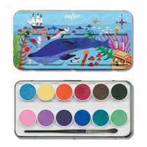 Palette aquarelle sous la mer