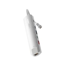 LinQ Hub Multiport Pro 6-en-1 HDMI 4K USB-C Power Delivery 140W 10Gbps Gris