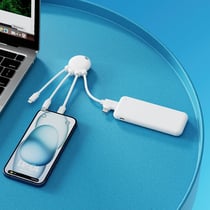 Câble de charge multi-connecteurs Octopus OBP Blanc