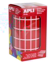 Gommettes rouleau Rectangle 2x1cm Rouge x 3 540