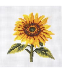 Mini Kit de Point de Croix Tournesol 10 x 14,7 cm – Trimits Tournesol Jaune