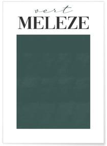 Affiche Vert Mélèze | A3 : 29,7x42cm