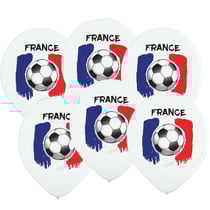 6 Ballons Drapeau France Ballon de Foot