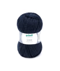 Fil à tricoter LISA PREMIUM UNI - Grundl 19 Bleu