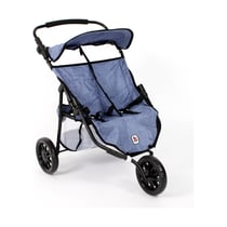 Poussette de jogging moderne à 3 roues pour poupées