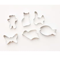 6 emportes-pièces pâtisserie animaux