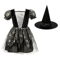 Déguisement sorcière argenté 8-10 ans Oxybul