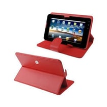Protection Intégrale Rouge Compatible Avec Tablette 9 Pouces Étui Simili Cuir YONIS