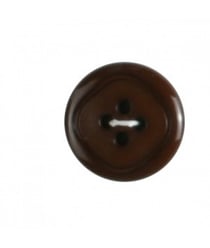 Carte de 4 boutons rebord marron 20mm - Distrifil Marron