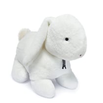 Lapin Merlin 60 cm – Blanc - Maïlou Tradition