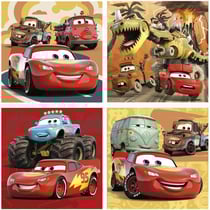 Puzzle progressif CARS - Malette de 4 puzzles - Educa - 12-16-20-25 pièces