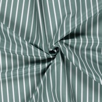 Tissu Short de bain déperlant recyclé Rayé blanc sur fond Bleu acier