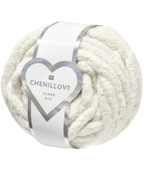 Pelote Chenillove Super Big 300g – Rico Design : Douceur XXL pour des Créations Moelleuses 01 Creme