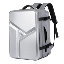 Sac À Dos Ordinateur Grande Capacité Imperméable Avec Port USB Argent YONIS