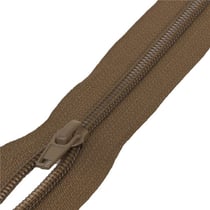 Fermeture sport séparable maille spirale - marron havane