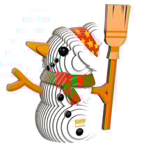 Eugy 3D Modèle: NOËL / BONHOMME DE NEIGE 8,2x3,7x8,1cm, en carton, en boîte, 6+