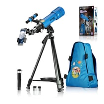 Bresser - Télescope à objectif 70/400 avec sac à dos Bleu