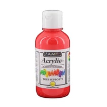 Peinture Acrylique en bouteille rouge 200ml - Amt