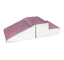 Set de 2 grands blocs en mousse blanc violet - Velinda