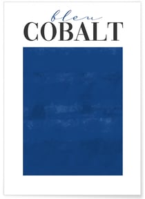Affiche Bleu Cobalt | A3 : 29,7x42cm