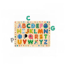 Puzzle éducatif – Puzzle ABC international – bois FSC - Djeco - Orange