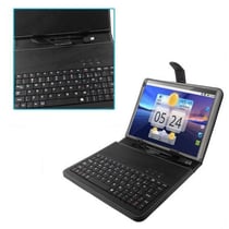 Housse Clavier Noir Protection Universelle Étui Tablettes Tactiles 7 Pouces USB YONIS