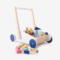 Chariot de marche et blocs de construction Oxybul