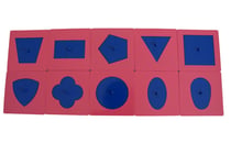 10 formes à dessin métal Montessori