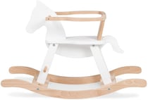 Cheval à bascule blanc