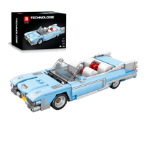 Jeux De Construction - Reobrix - La Voiture Vintage Bleu Clair -
