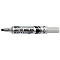 Lot de 12 marqueurs pour tableau blanc - PENTEL - MAXIFLO MWL5M - Pointe ogive 2,5 mm - Noir