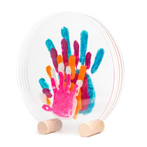 Kit empreintes mains 5 personnes Nacré - souvenir naissance
