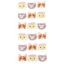 18 MINI STICKERS CHATS 3D 20MM