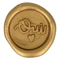 10 Sceaux de cire à coller dorés Oui 30 mm