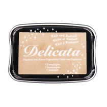 Tampon encreur Delicata métallique , cachemire or, 9,9x6,8x1,9cm, taille L