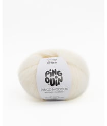 Pelote de Laine et Mohair PINGO MODOUX - Douceur et Style Réunis - Pingouin Ecru