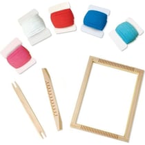 Jeu de Tissage - Avec fils de différentes couleurs