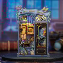 Book Nook Kit DIY Figured'Art 99 pièces - L'Agence des Voyages Intérieurs - Diorama Maquette à construire